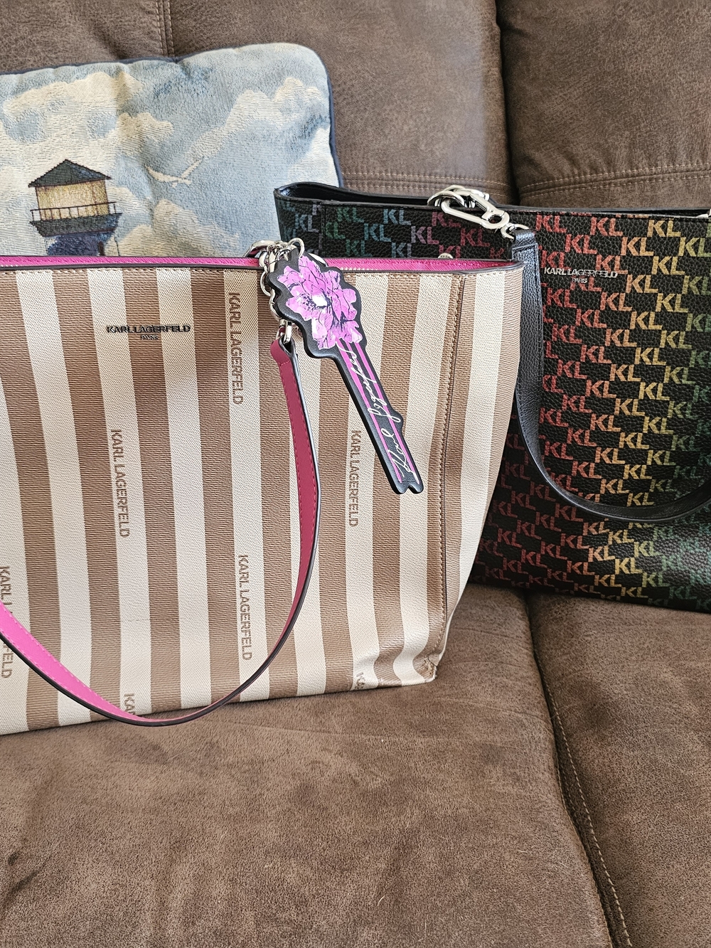 2 Karl Lagerfeld Totes And Charm
